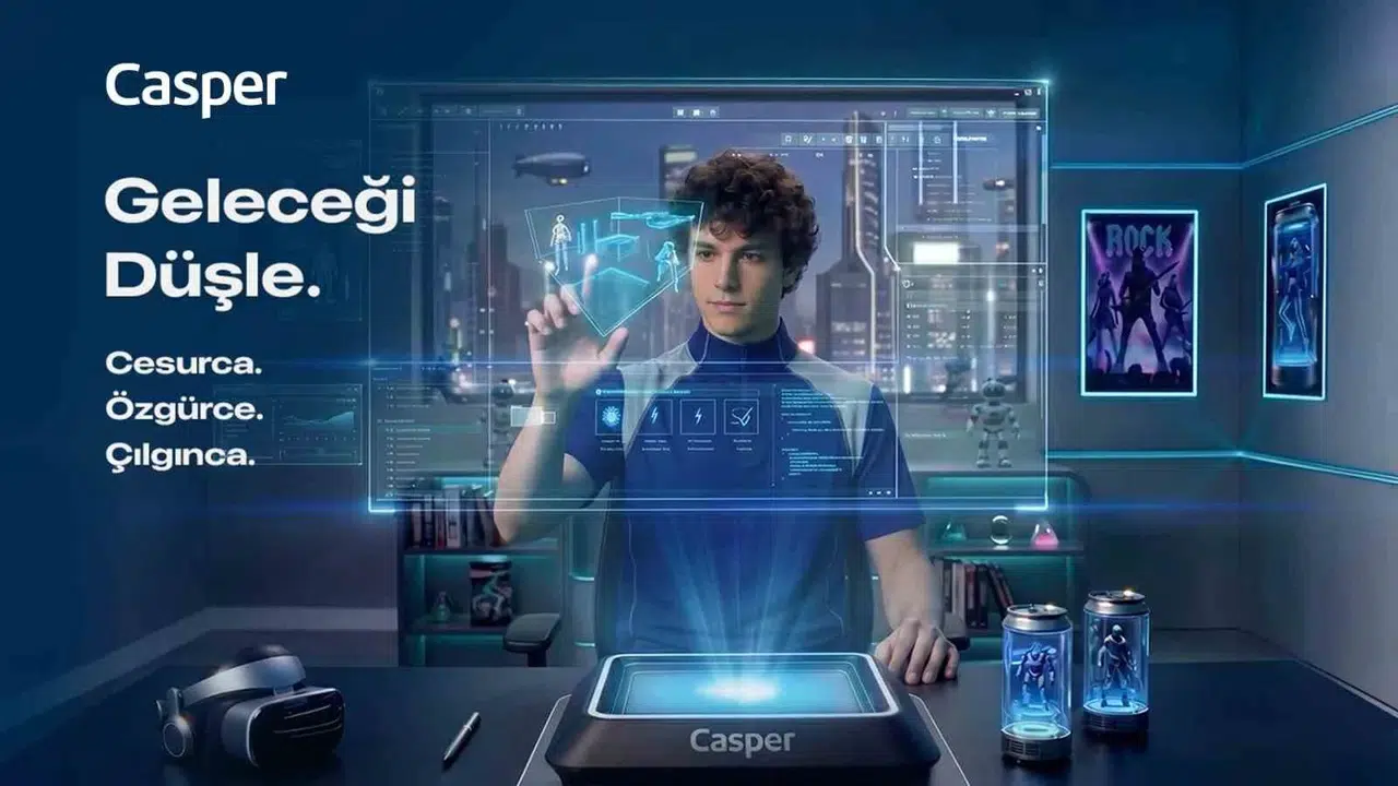 Teknoloji dünyasında 35 yıllık serüven: Casper'dan yapay zekâ destekli vizyon filmi
