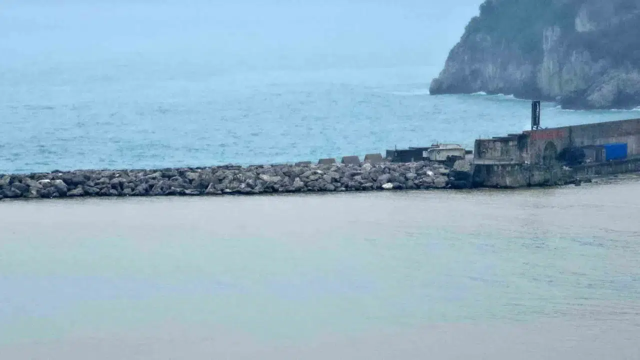 Zonguldak'ta doğa olayı: Liman ikiye bölündü, renkler birbirine girdi