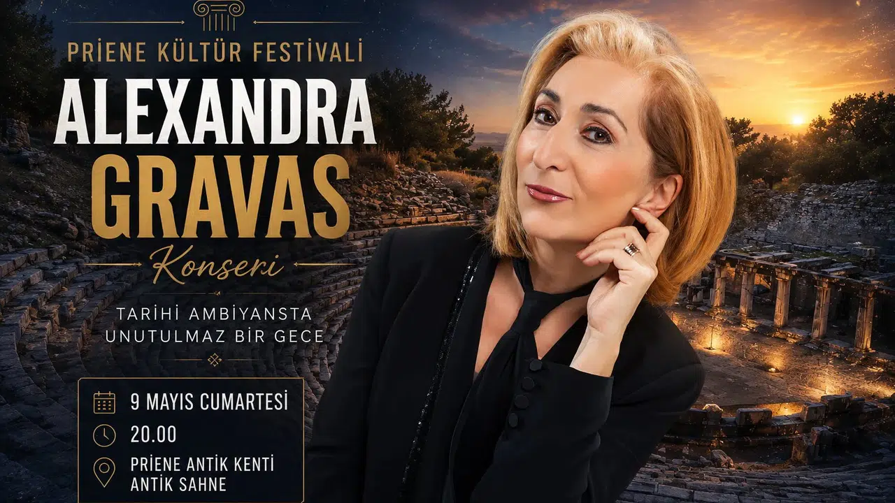 Antik kentin büyüsü müzikle buluşuyor: Alexandra Gravas Priene’de sahne alacak