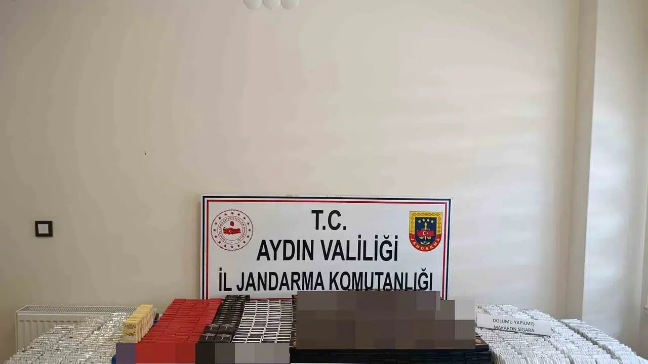 Koçarlı’da kaçakçılara geçit yok: Binlerce makaron ele geçirildi