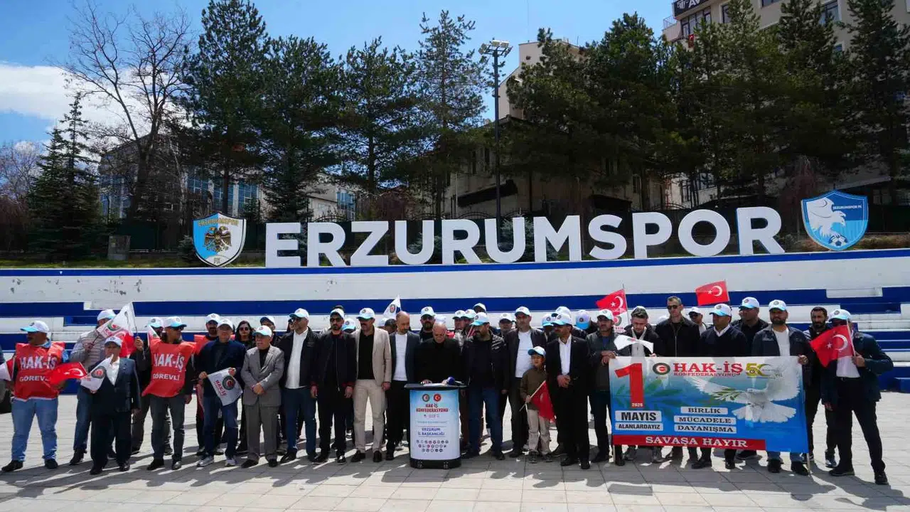 Erzurum’da 1 Mayıs sesleri: İşçiler meydanda adalet ve güvence istedi