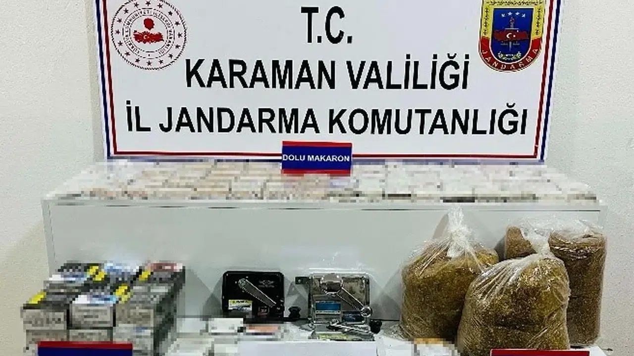 Karaman’da jandarma operasyonları: 15 kişi cezaevine gönderildi, tonla kaçak malzeme yakalandı