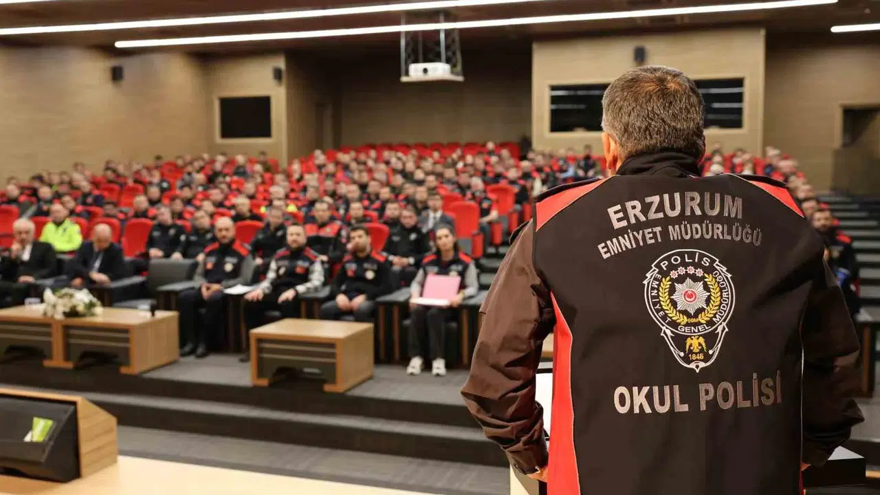 Erzurum’da öğrencilerin güvenliği için kritik buluşma: Okul polisleri sahaya iniyor