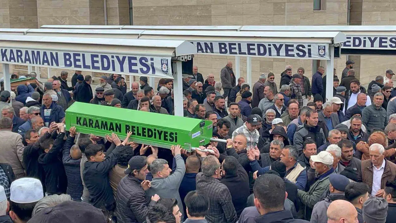 Karaman’da yürek yakan veda: Kazada hayatını kaybeden Ahmet Şahin son yolculuğuna uğurlandı