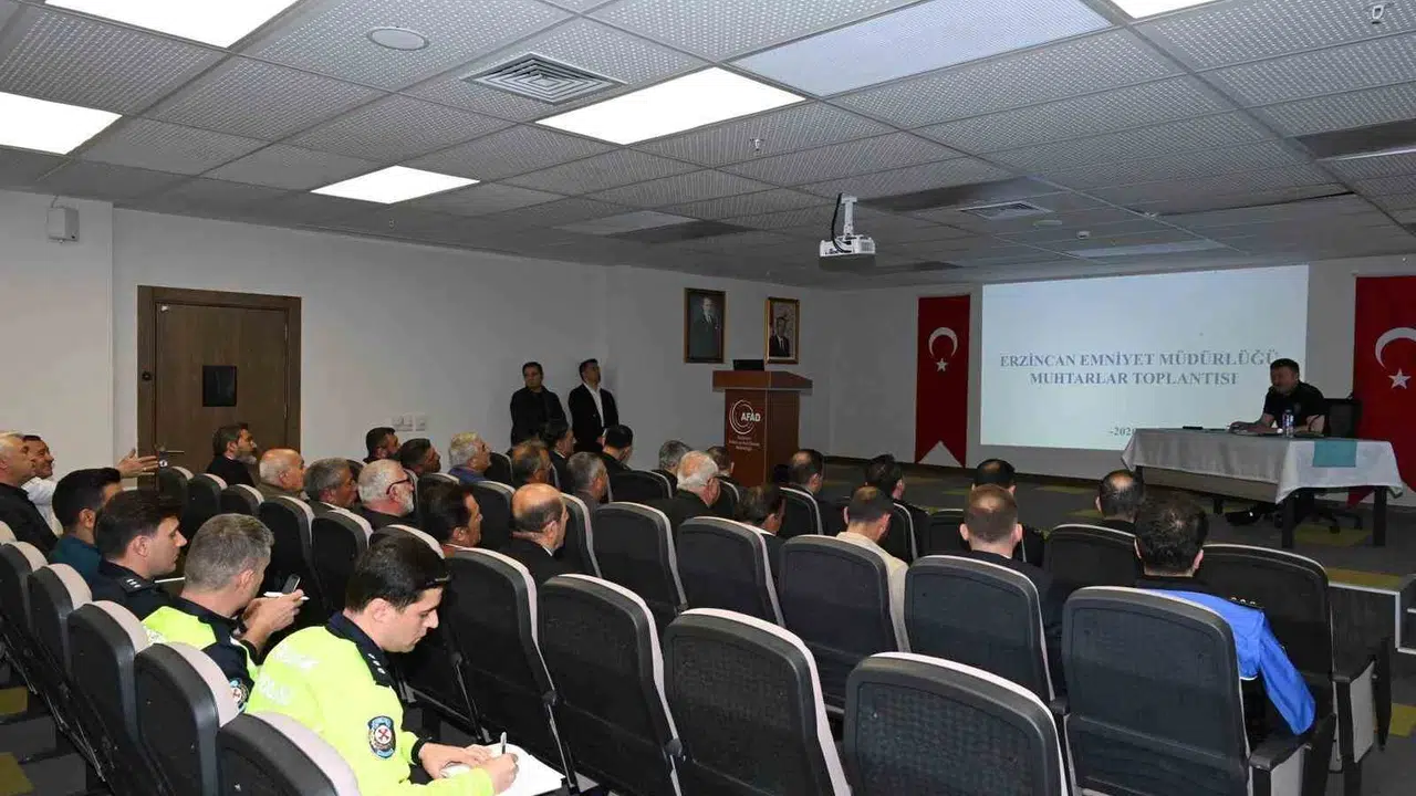 Erzincan’da güvenlik masaya yatırıldı: Muhtarlar ve emniyetten ortak akıl vurgusu