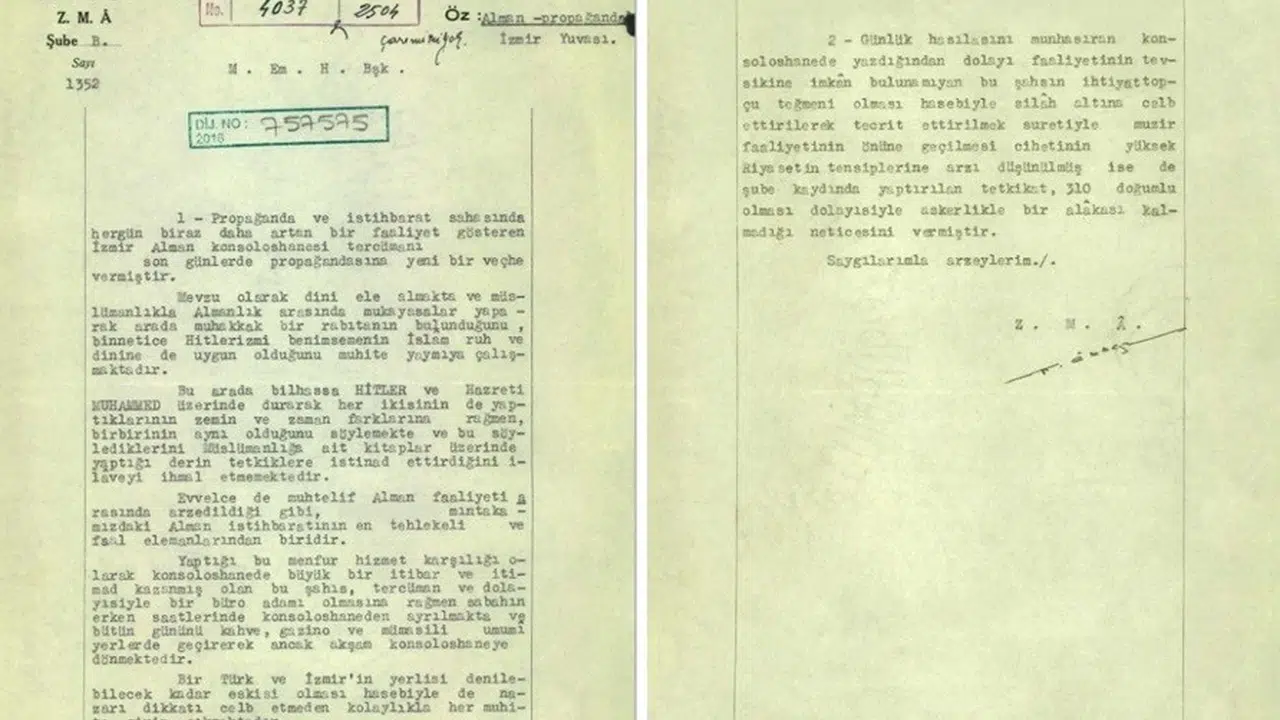 MİT arşivinden çıkan 1942 tarihli belge: Nazi tercümanın İslam üzerinden yürüttüğü akılalmaz propaganda
