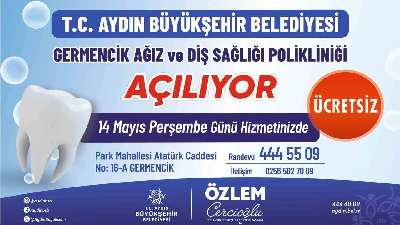 Aydın’da sağlıkta devrim: Germencik’te ücretsiz diş kliniği dönemi başlıyor