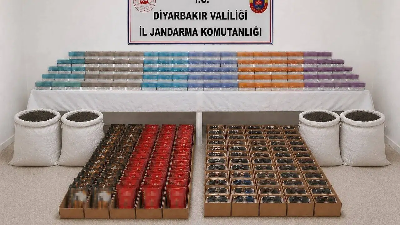Diyarbakır’da kaçakçılara ağır darbe: Tonlarca kaçak ürüne el konuldu