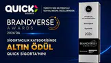 Üç yıllık istikrar: Quick Sigorta’ya Brandverse Awards’tan 'Altın' ödül!