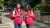 Yemeksepeti çalışanları 79 kilometre yürüdü