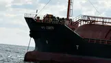 Karadeniz'de vurulmuştu: Saldırıya uğrayan tanker Çatalca açıklarında görüldü