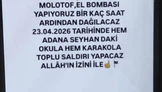 Sosyal medyadan 'saldırı yapacağız' paylaşımına gözaltı