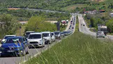 Dönüş yolunda kilit nokta: Kemikli Rampaları’nda araç kuyrukları kilometreleri aştı