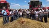 Edirne'de buğday hasadı dualarla başladı
