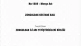 Zonguldak kestane balına coğrafi işaret tescili geldi