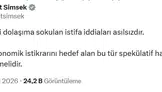 Hazine ve Maliye Bakanı Şimşek istifa iddialarını yalanladı