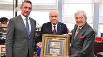 Devlet Bahçeli, Rahmi Koç ve Ali Koç’u makamında kabul etti