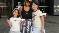 Buse Terim kızları Naz ve Nil ile Vadistanbul'da görüntülendi