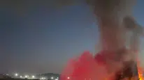 İzmir'de seyir halindeki tırın kupa kısmı alev aldı