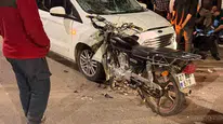 Gaziantep'te hafif ticari araçla motosiklet kafa kafaya çarpıştı: 1 yaralı