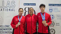 Erzincanlı milli badmintoncular Yunanistan'da şampiyon oldu