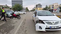 Adıyaman'da otomobil ile motosiklet çarpıştı: Yaralanan sürücü hastaneye gitmedi