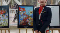 Düzceli Meryem Tural Cumhuriyet temalı resim yarışmasında Türkiye üçüncüsü oldu