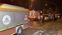 Adıyaman'da üst geçitten defalarca atlamak isteyen kişi bu kez inşaata çıktı
