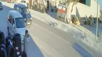 15 yaşındaki motosiklet sürücüsünün kaza anı görüntüleri ortaya çıktı