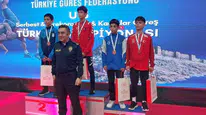 Kars'ta minderin tozunu attırdılar: Bursa Büyükşehir Belediyesporlu gençlerden 3 madalyalık zafer