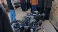 Sarıveliler’de motosiklet dehşeti: Direksiyon hakimiyetini kaybeden sürücü hastanelik oldu