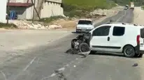 Siirt Organize Sanayi Bölgesi'nde yürekleri ağza getiren kaza: Ucuz atlatıldı