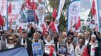 HAK-İŞ'ten İsrail'e sert tepki: ABD Büyükelçiliği önünde "Sumud" eylemi