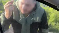 Bayram dönüşü otoyolda dehşet anları: Aileyi durdurup dehşeti yaşattı