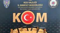 Rize’de suç örgütlerine ağır darbe: Silah deposuna baskın yapıldı