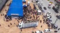 Gaziantep’te kurban pazarlarında gökyüzünden yakın takip: Polis dronları devrede