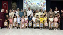Çayırova çocuk kulübü öğrencileri karnelerini aldı