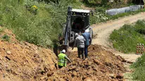 Yüksekova’da kışa hazırlık: 70 kilometrelik dev hat için kazma vuruldu