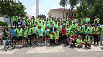 Denizli'de pedallar sağlıklı yaşam için çevrildi