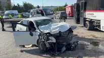 Samsun'da otomobil ve halk otobüsü çarpıştı, 7 yaralı