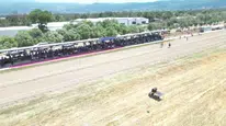 Bursa'da geleneksel rahvan at yarışları heyecan dolu anlara sahne oldu