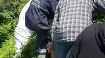 Kiraz toplarken ağaçtan düşen kişi yaralandı