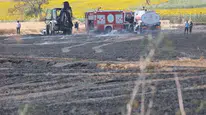 Tekirdağ'da tarım arazisinde çıkan yangın kontrol altına alındı