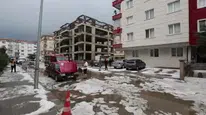 Kahramankazan'da dolu yağışı sonrası evlerde su baskını