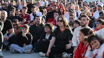 Bağcılar Meydanı'nda milli maç heyecanı