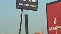 Kayseri'de yüksekte güvenlik önlemi almadan çalışan işçiler tartışma yarattı