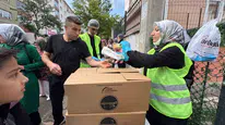 Sincan Belediyesi'nden lgs öncesi simit ve meyve suyu ikramı