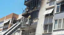 İzmir'de apartmanda çıkan yangın 6 vatandaşı etkiledi