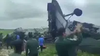 Hindistan'da askeri nakliye uçağı düştü