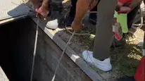 Bodrum’da yürekleri ağza getiren kurtarma operasyonu: 3 metrelik çukurdan sağ çıktı